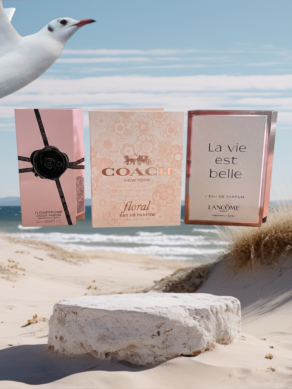 Coach Floral, Viktor & Rolf FlowerBomb & Lancome La Vie est belle Sprays